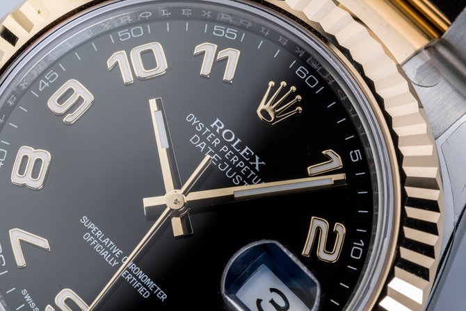 Rolex 116333 black Datejust Steel and Yellow Gold - фото 4