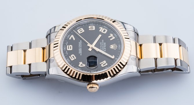 Rolex 116333 black Datejust Steel and Yellow Gold - фото 8
