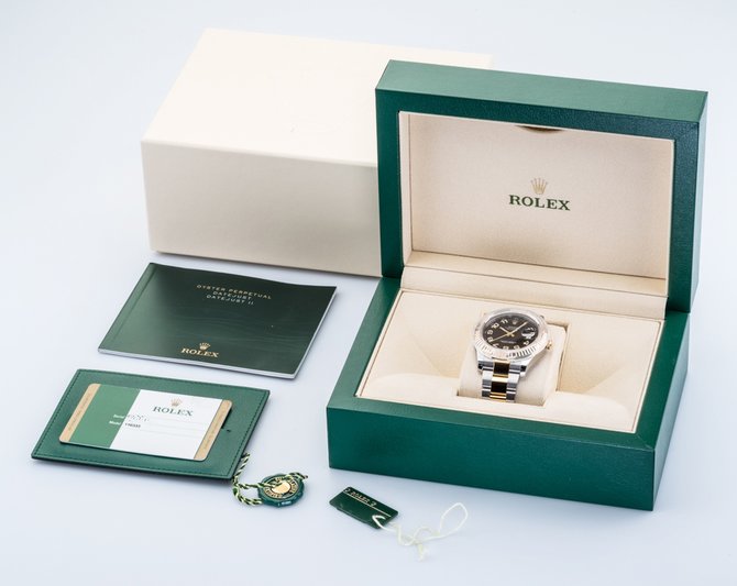 Rolex 116333 black Datejust Steel and Yellow Gold - фото 10