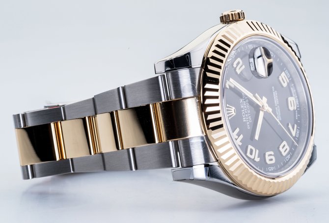 Rolex 116333 black Datejust Steel and Yellow Gold - фото 12