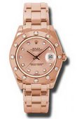 Rolex Datejust Ladies 81315 pchd Special Edition Everose Gold