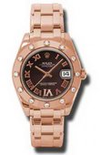 Rolex Datejust Ladies 81315 brdr Special Edition Everose Gold