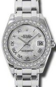 Rolex Datejust Ladies 81299 mr Special Edition White Gold