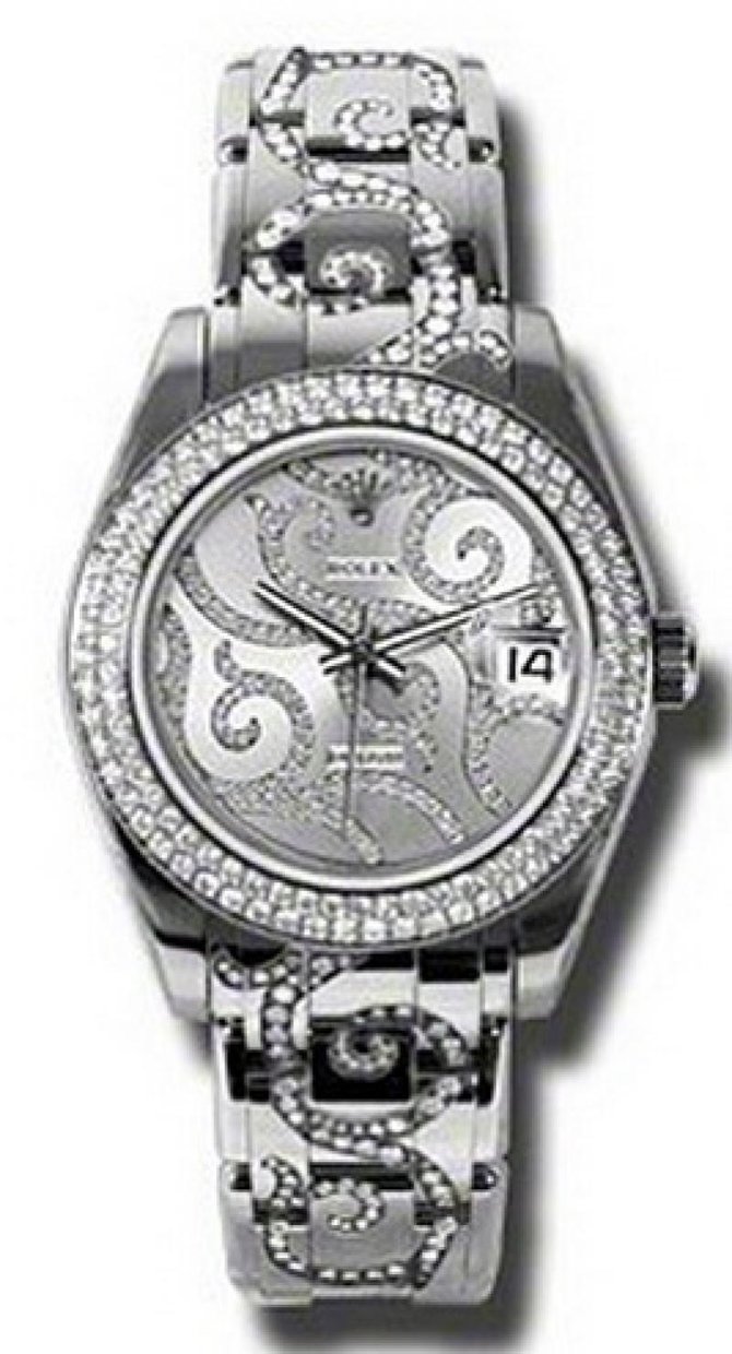 Rolex 81339 arabesque Datejust Ladies Special Edition White Gold - фото 1