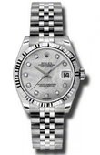 Rolex Часы Rolex Datejust Ladies 178274 mdj Steel and White Gold