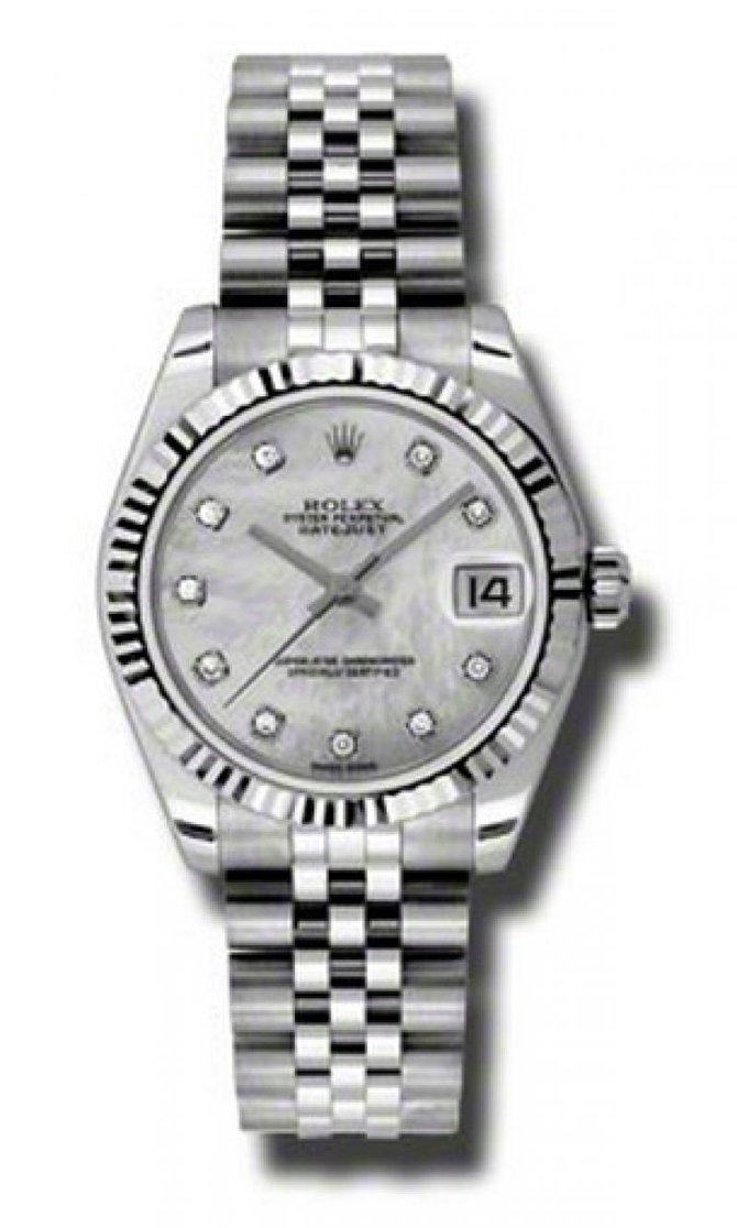Rolex 178274 mdj Datejust Ladies Steel and White Gold - фото 1