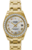 Rolex Datejust Ladies 81298 white mop Special Edition Yellow Gold