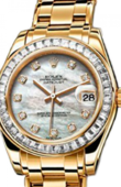 Rolex Datejust Ladies 81308 bril white mop d Special Edition Yellow Gold