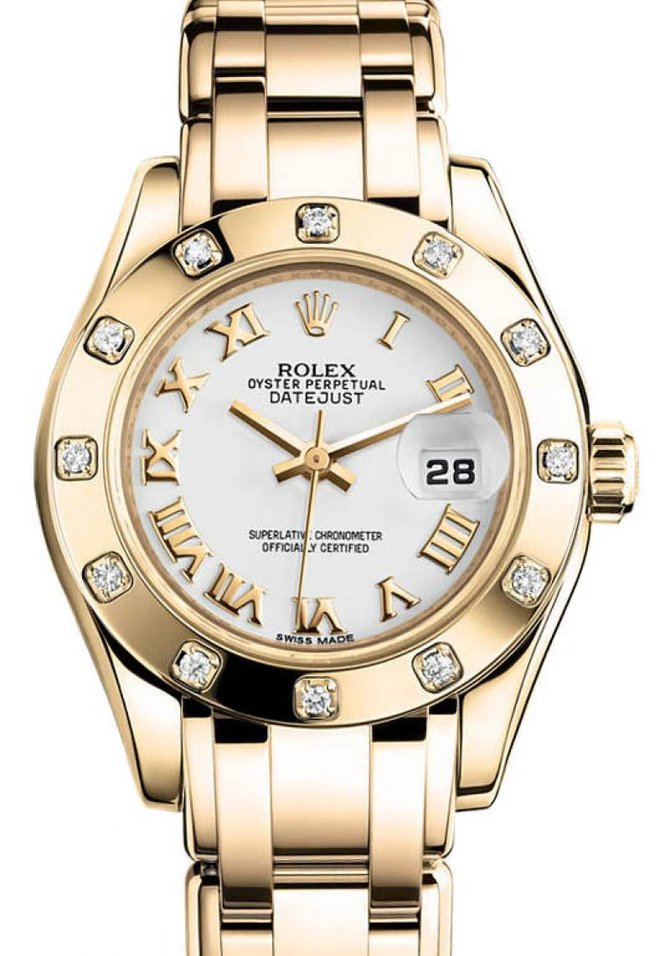 Rolex M80318-0054 Datejust Ladies Pearlmaster  Yellow Gold - фото 1
