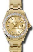 Rolex Datejust Ladies 80298 chd Pearlmaster Yellow Gold