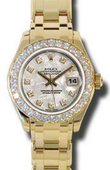 Rolex Datejust Ladies 80298 mtd Pearlmaster Yellow Gold