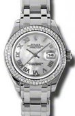 Rolex Datejust Ladies 80339 mr Pearlmaster White Gold