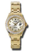 Rolex Datejust Ladies 80298 sjd Pearlmaster Yellow Gold