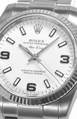 Rolex Oyster Perpetual 114234 White Air-King 34mm Steel and White Gold