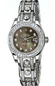 Rolex Datejust Ladies 80309 BRIL Black MOP D Pearlmaster  White Gold