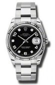 Rolex Oyster Perpetual 115234 bkdo Date Steel and White Gold