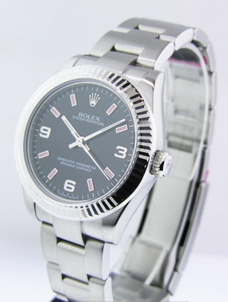 177234 bkapio Rolex Steel and White Gold Oyster Perpetual
