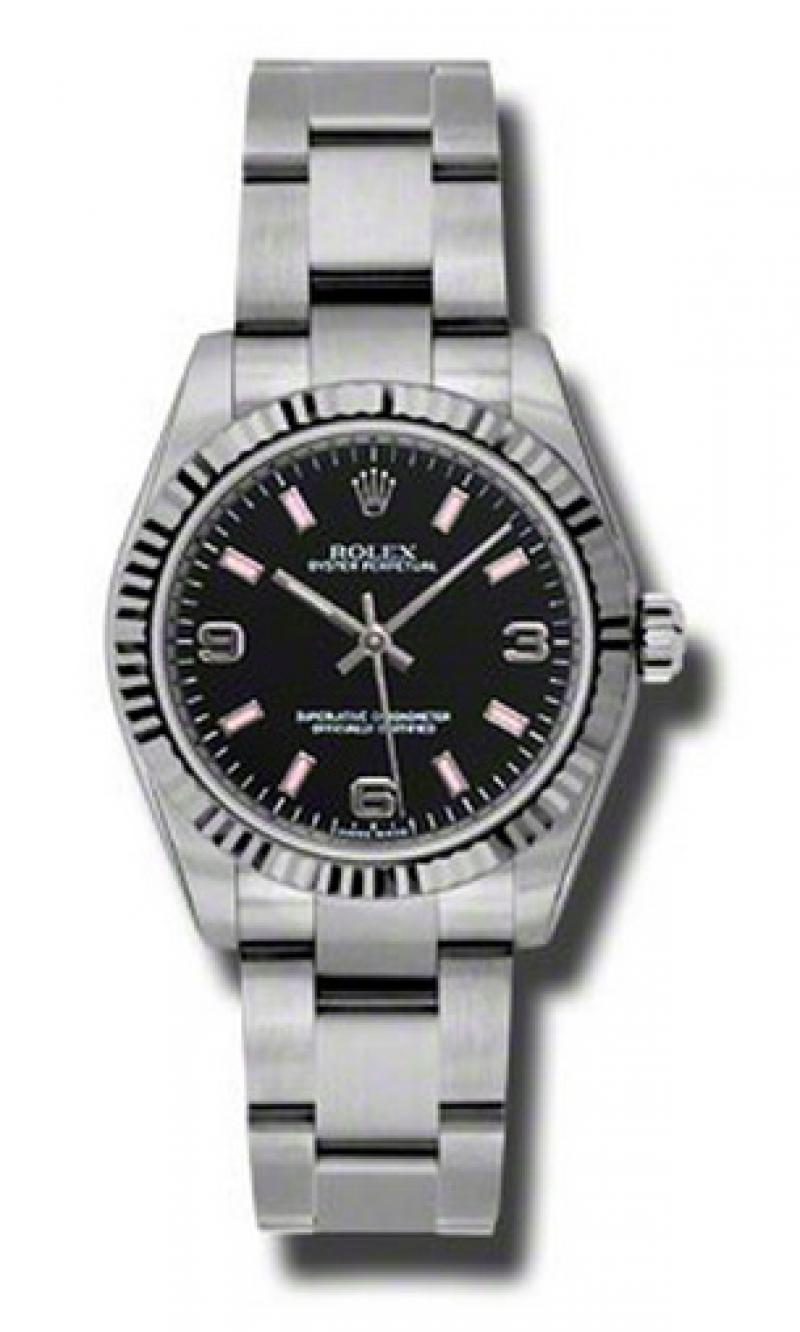 177234 bkapio Rolex Steel and White Gold Oyster Perpetual