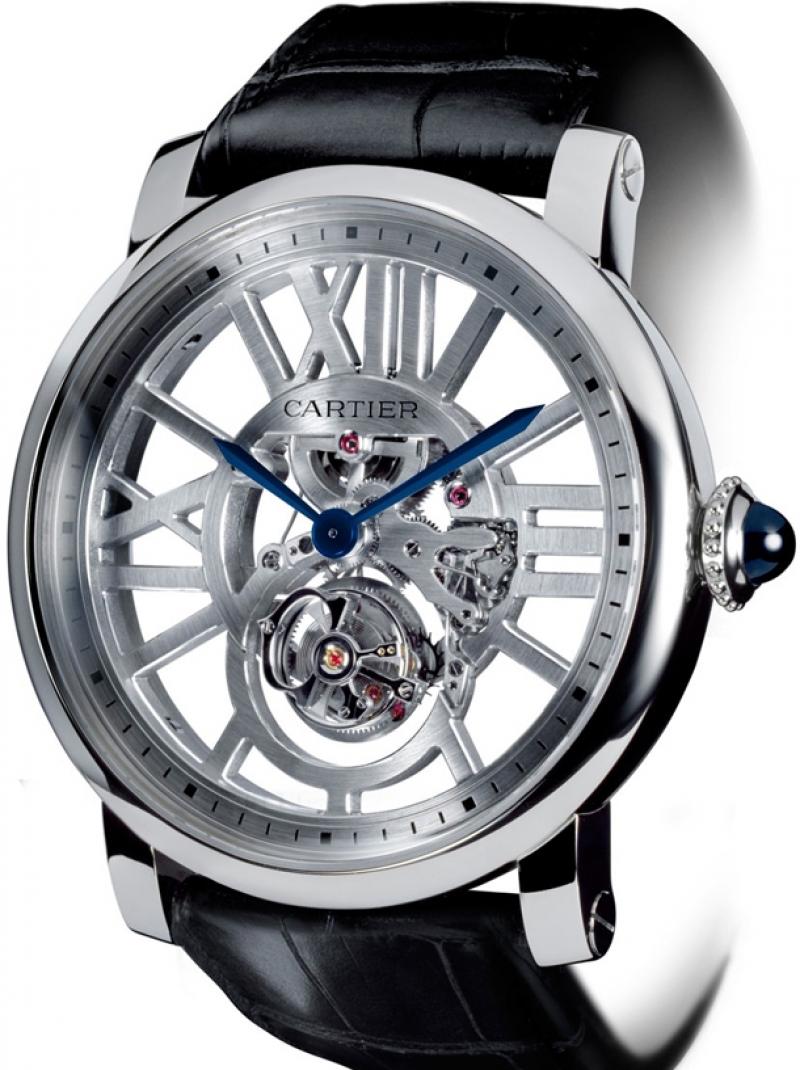 W1580031 Cartier Skeleton Flying Tourbillon Rotonde De Cartier