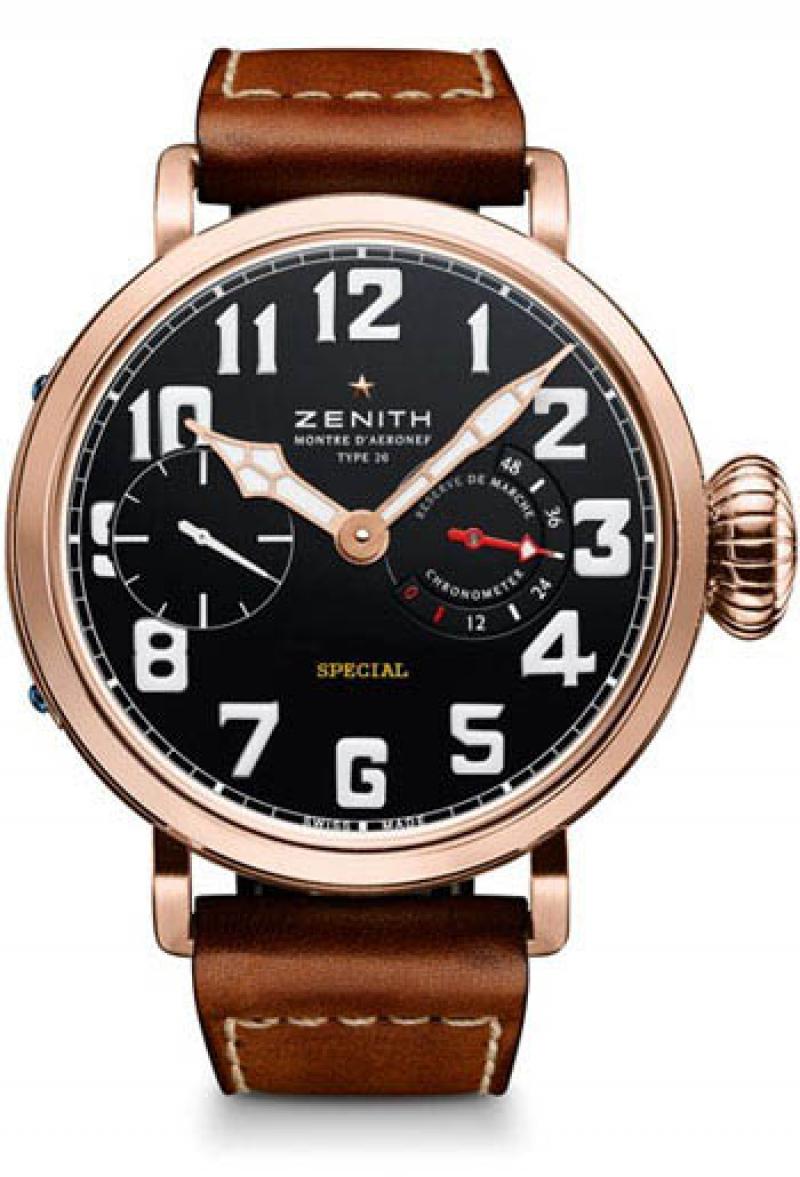 18.2420.5011/21.C723 Zenith Montre d'Aeronef Type 20 Pilot