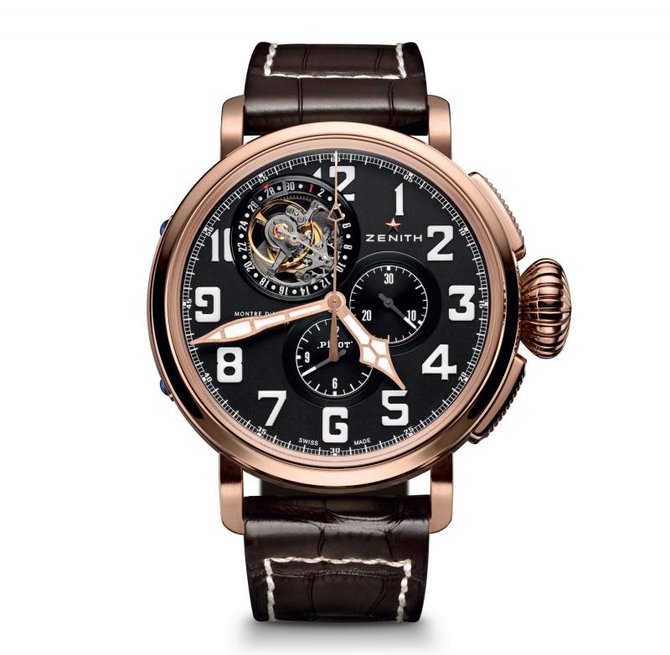 Zenith 87.2430.4035/21.C721 Pilot Montre d'Aeronef Type 20 Tourbillon - фото 1
