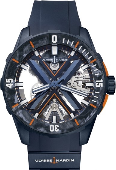 3723-170LE-3A-BLUE/3A Ulysse Nardin Diver X Skeleton Maxi Marine Diver