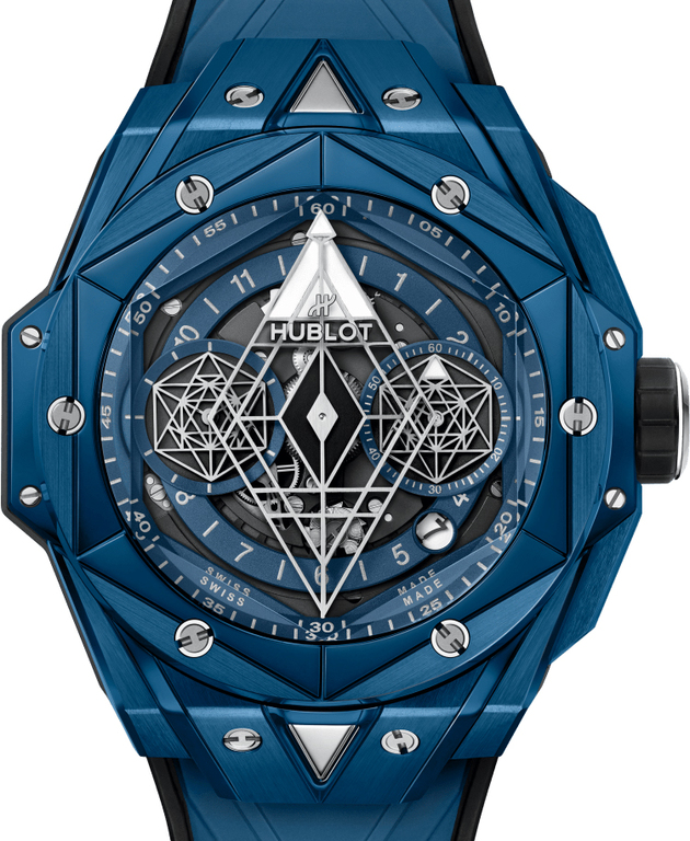 418.EX.5107.RX.MXM21 Hublot II Blue Ceramic Big Bang Sang Bleu