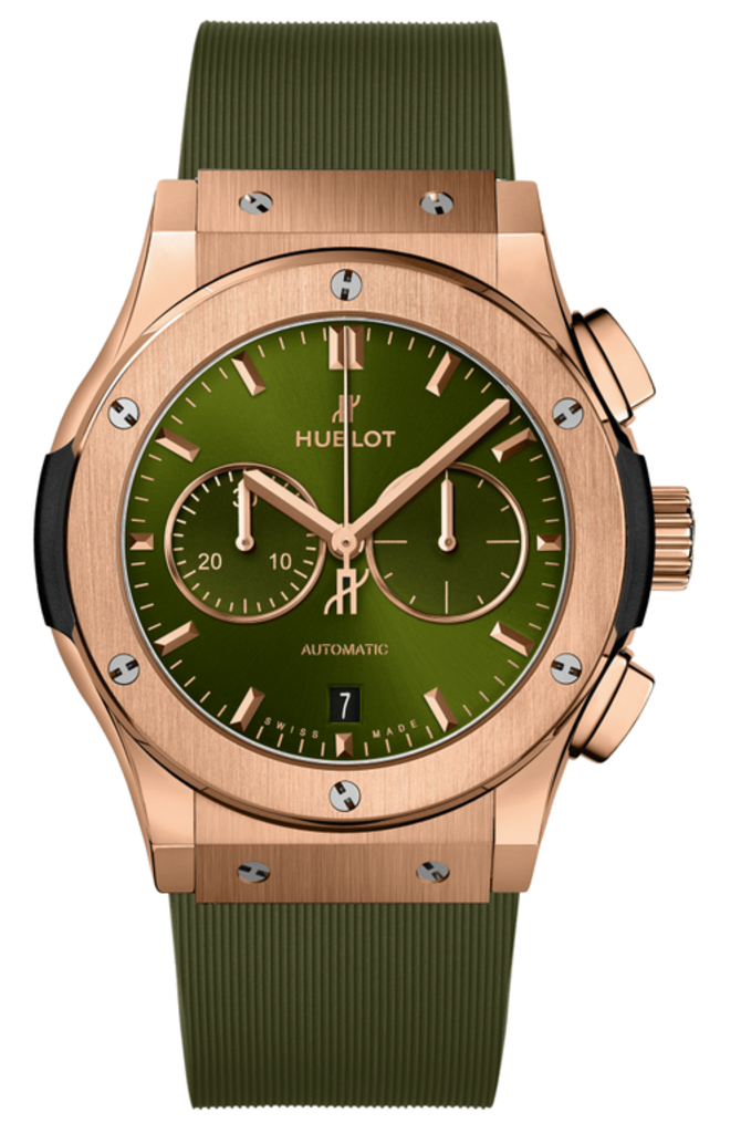 Hublot 541.OX.8980.RX Classic Fusion Chronograph King Gold Green