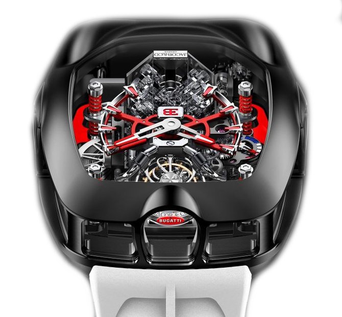 Jacob & Co U200.21.AI.UA.BBRUA Grand Complication Masterpieces Bugatti Chiron Tourbillon