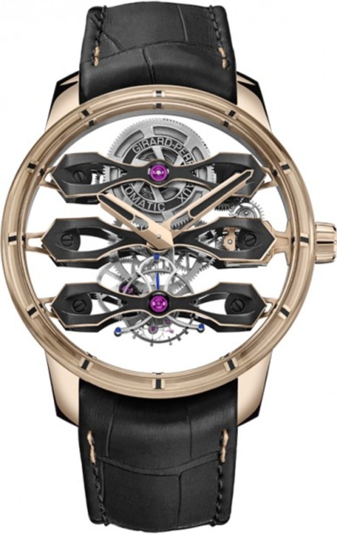 Girard Perregaux 99296-52-001-BA64 Haute Horlogerie Bridges Tourbillon with Three Flying Bridges
