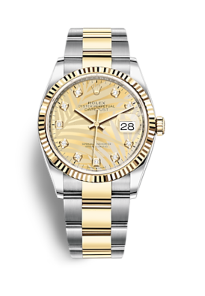 Rolex m126233-0044 Datejust Oystersteel Yellow gold