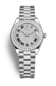 Rolex Часы Rolex Datejust Ladies m279139rbr-0014 White gold and Diamonds