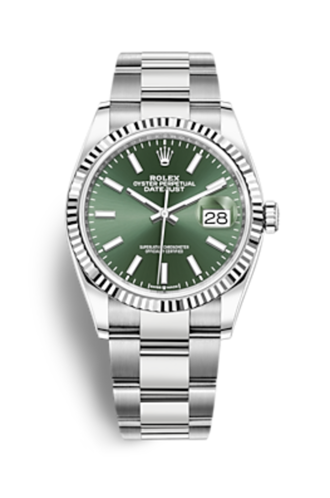 Rolex m126234-0052 Datejust Oystersteel and white gold 