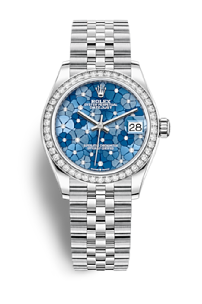 Rolex m278384rbr-0040 Datejust Oystersteel White gold and Diamonds