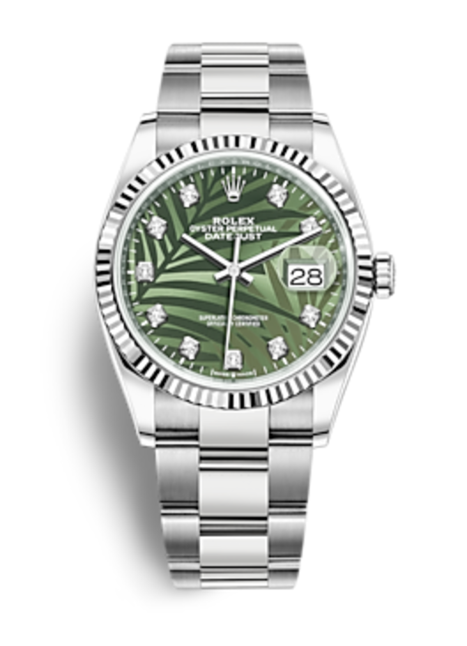 Rolex m126234-0056 Datejust Oystersteel White gold