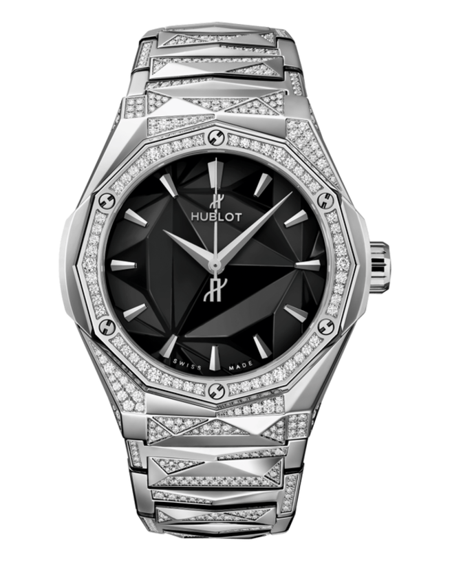 Hublot 550.NS.1800.NS.3804.ORL22 Classic Fusion Orlinski Titanium Bracelet Alternative Pave