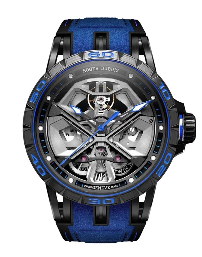 Roger Dubuis RDDBEX0749 Excalibur Spider Huracan Black DLC Titanium 45 mm