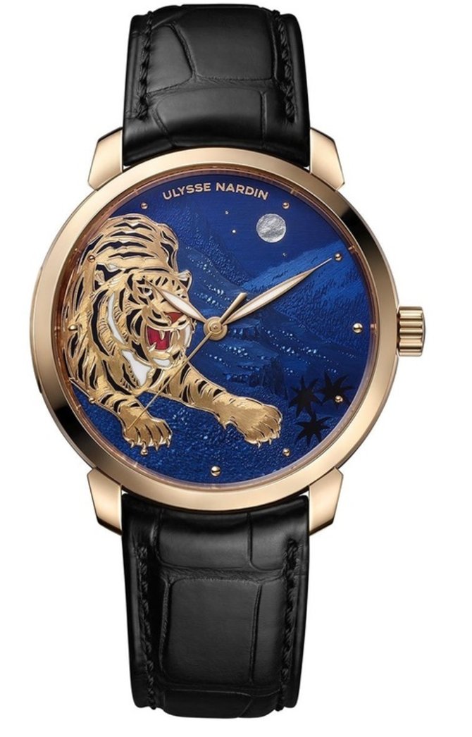 Ulysse Nardin 8152-111LE-9E-TIGER/1A Classico Pink Gold