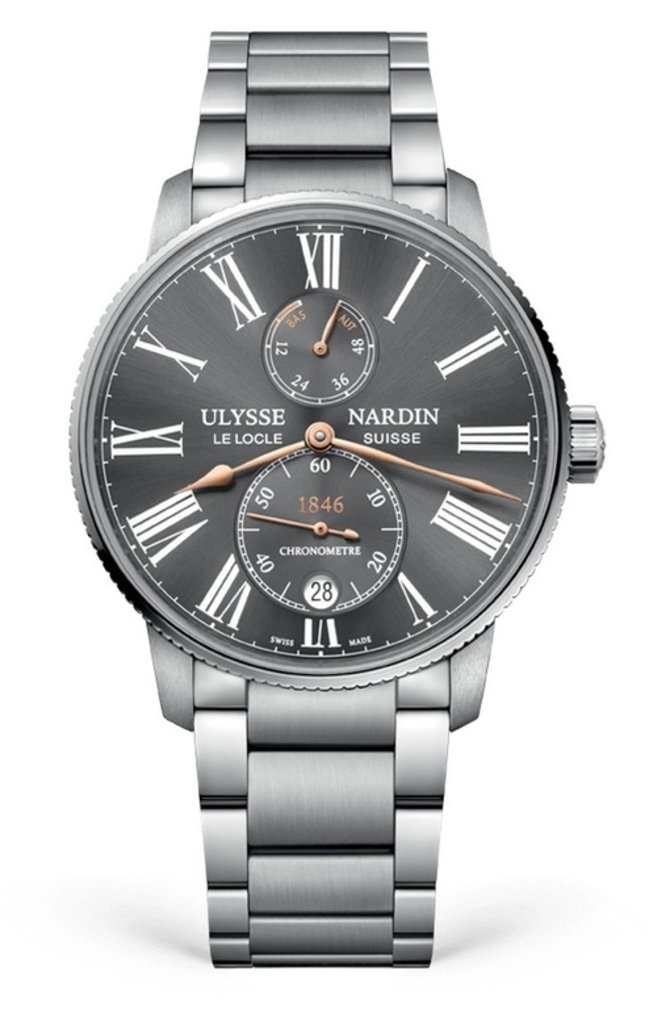 Ulysse Nardin 1183-310-7M/42-BQ Marine Manufacture Chronometer Torpilleur