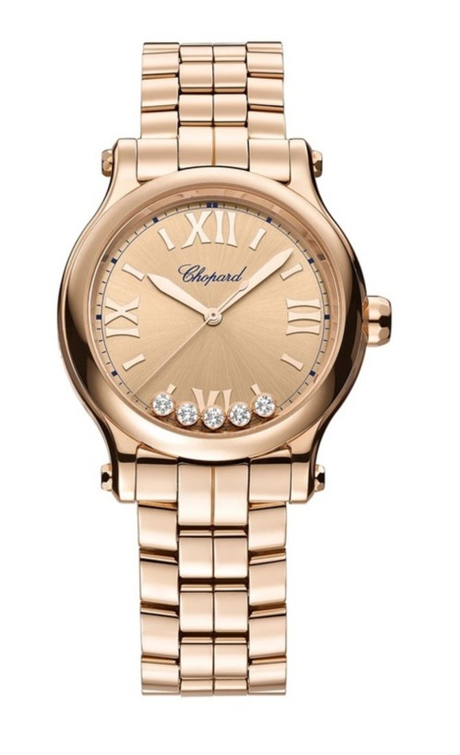 Chopard 275378-5008 Happy Sport Automatic Rose Gold Diamonds 33 mm