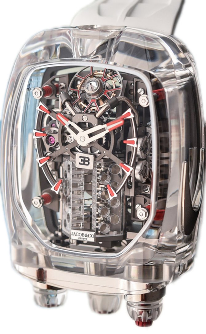 Jacob & Co BU210.80.AA.AA.ABRUA RED Grand Complication Masterpieces Bugatti Chiron Sapphire Crystal - фото 1