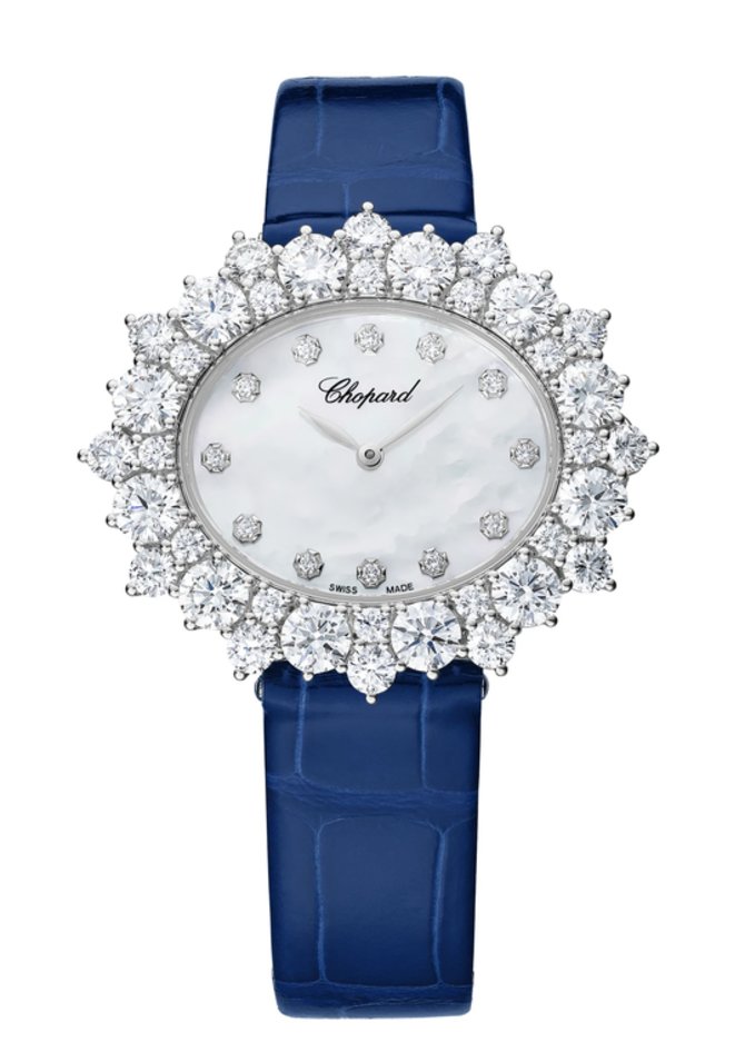 Chopard 13A390-1100 Happy Diamonds L'heure du Diamant Oval Medium