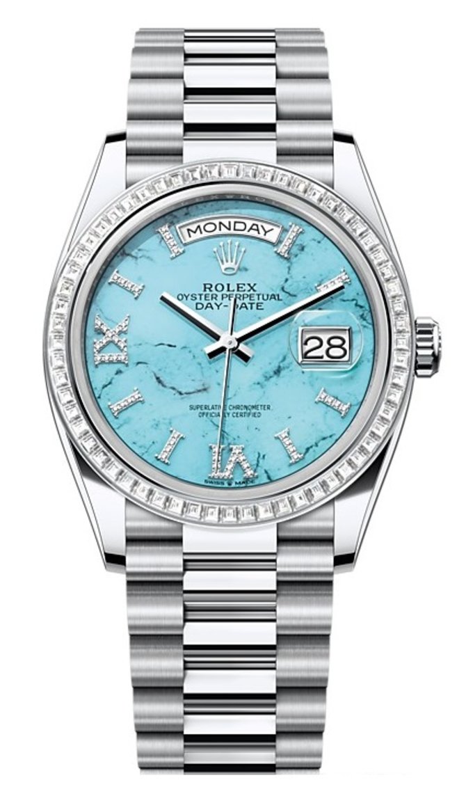 Rolex 128396tbr-0016 Day-Date 36 mm Platinum