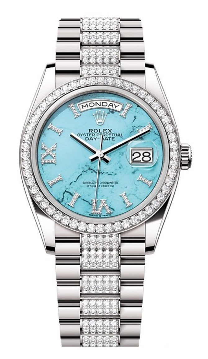 Rolex 128349rbr-0032 Day-Date 36 mm White Gold