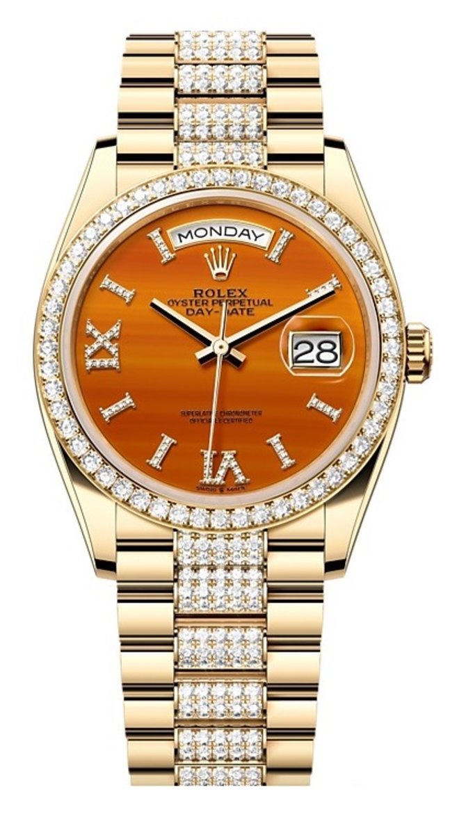 Rolex 128348rbr-0050 Day-Date 36 mm Yellow Gold