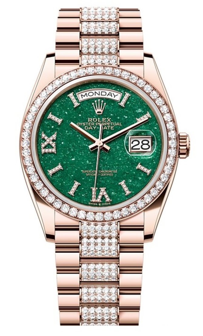 Rolex 128345rbr-0069 Day-Date 36 mm Everose Gold