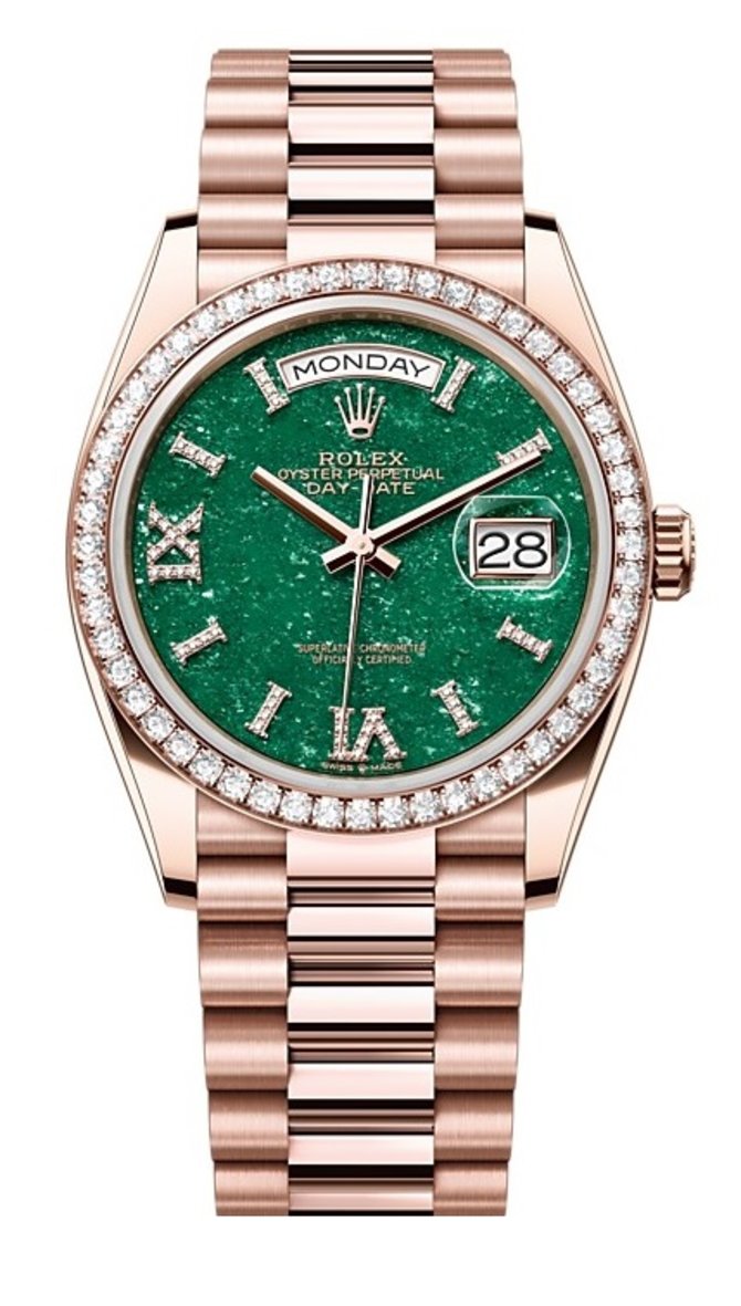 Rolex 128345rbr-0068 Day-Date 36 mm Everose Gold