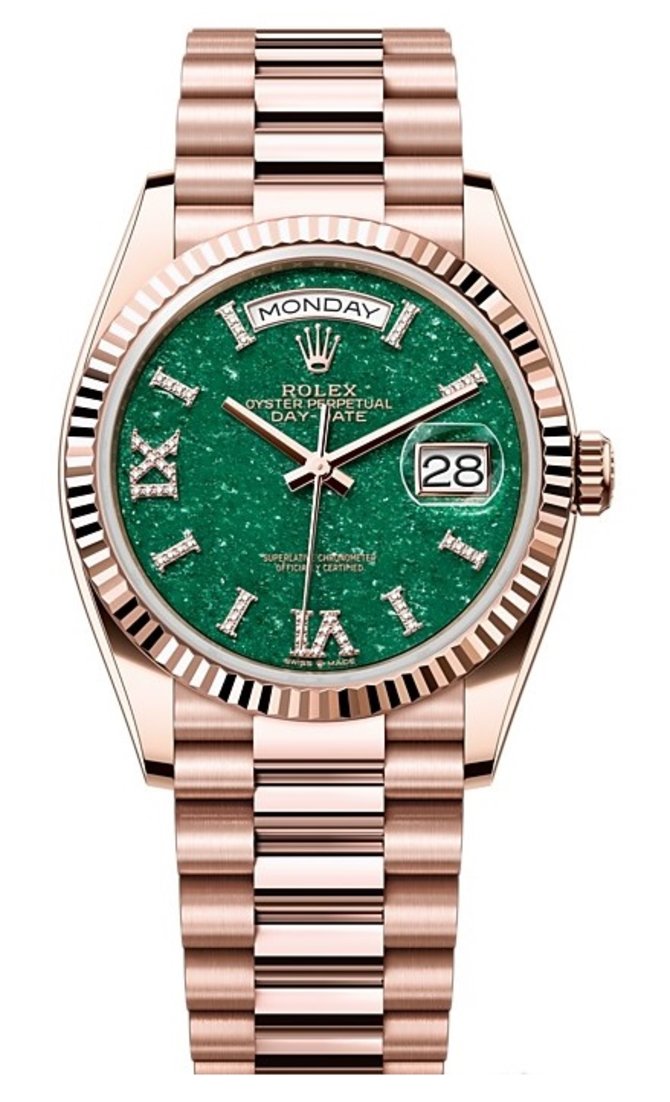 Rolex 128235-0068 Day-Date 36 mm Everose Gold
