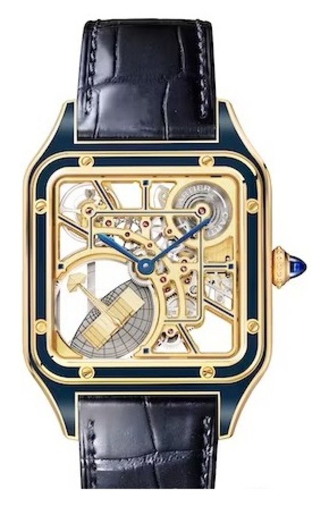 Cartier Santos-Dumont 01 Santos De Cartier Skeleton