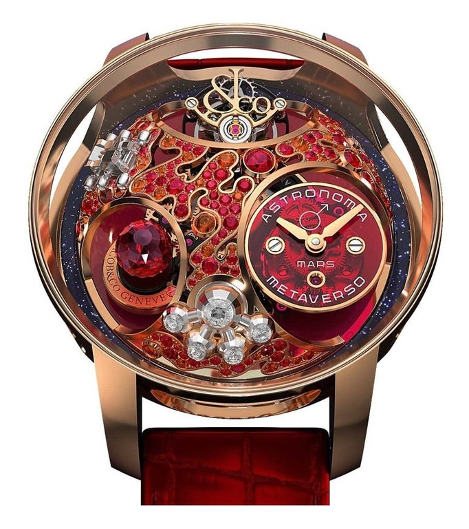 Mars Jacob & Co Jewelry Masterpieces Astronomia Metaverso Tourbillon